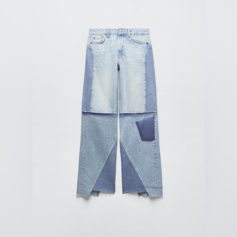 *BRAND NEW W TAGS* ZARA DENIM PATCH JEANS